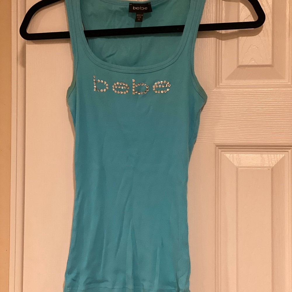 Bebe Vintage Swarovski Tank Top